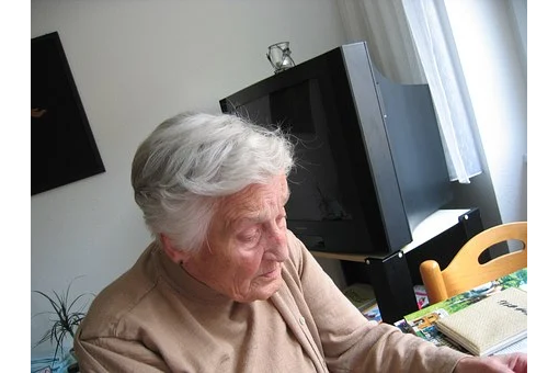 Elderly woman at home VA Policy causes death of veteran