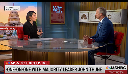 Government Shutdown Senate Majority Leader John Thune